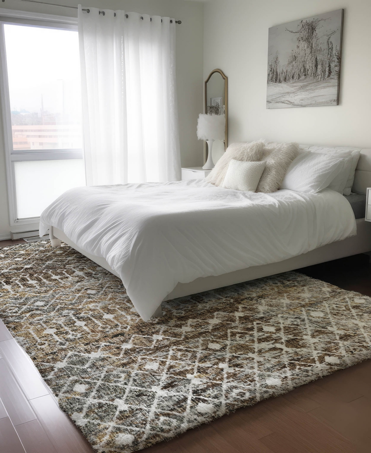 Dalyn Lorenzo Ln7 2'6"x3'10" Area Rug In Brown