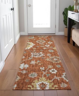 Portico Washable PO6 2'3"x7'6" Runner Area Rug