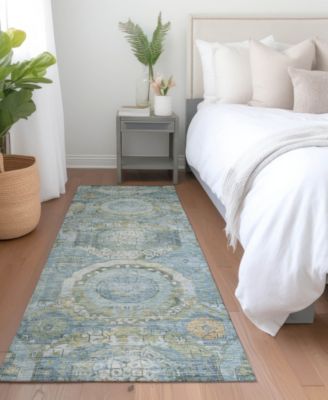 Tabrook Washable TB14 2'3"x7'6" Runner Area Rug