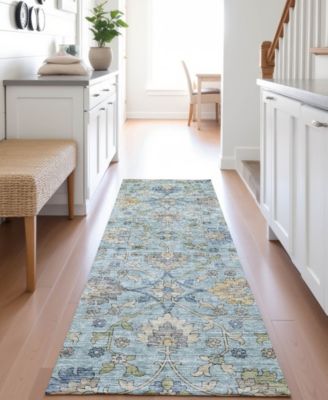Silk Road Washable SR1 2'3"x7'6" Runner Area Rug