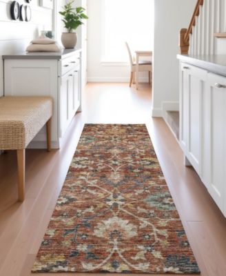 Silk Road Washable SR4 2'3"x7'6" Runner Area Rug