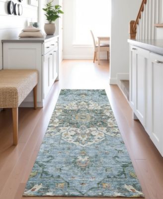 Silk Road Washable SR6 2'3"x7'6" Runner Area Rug