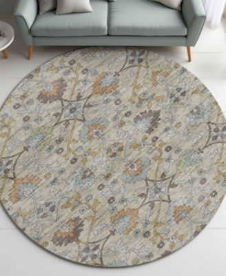 Silk Road Washable SR1 8'x8' Round Area Rug