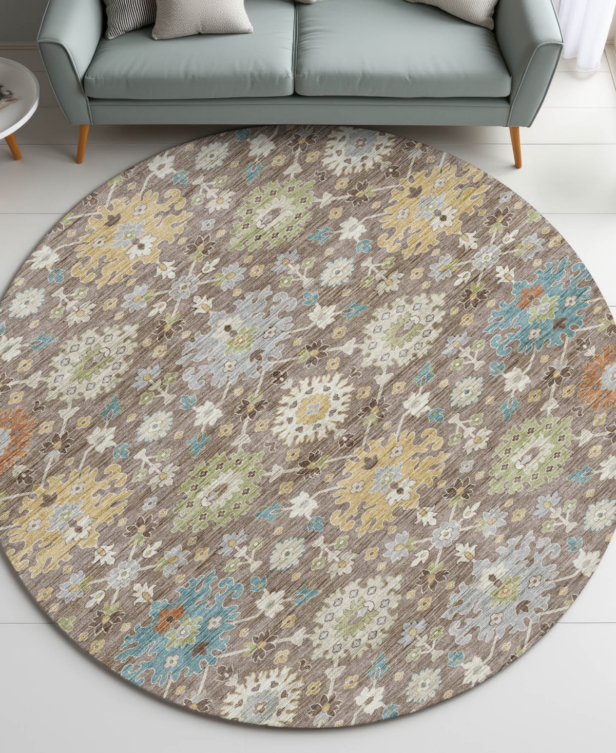 Dalyn Silk Road Sr3 8'x8' Round Area Rug In Multi