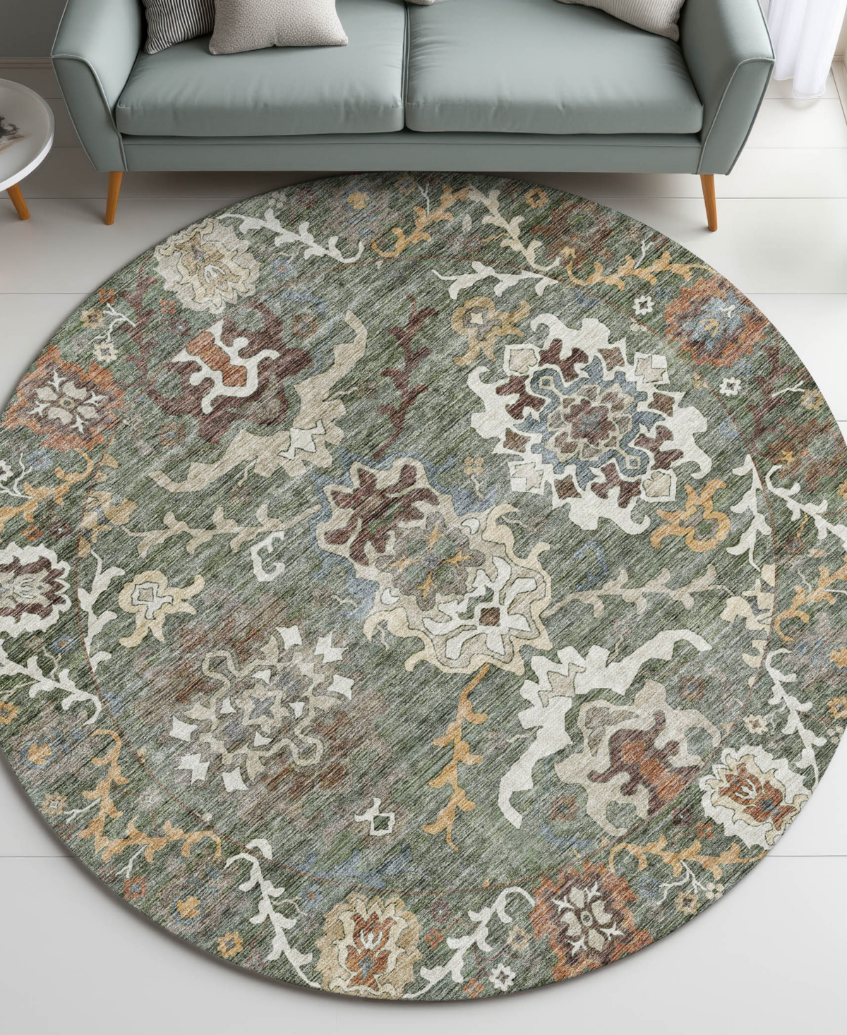 Dalyn Silk Road Sr8 8'x8' Round Area Rug In Multi