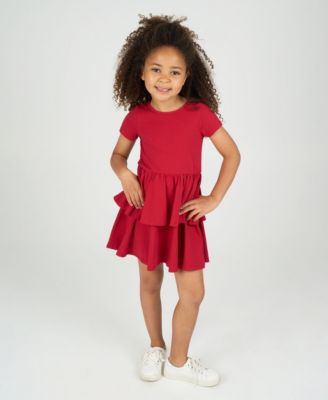 Little Girl Dress with Crochet Cardigan, 2 pc