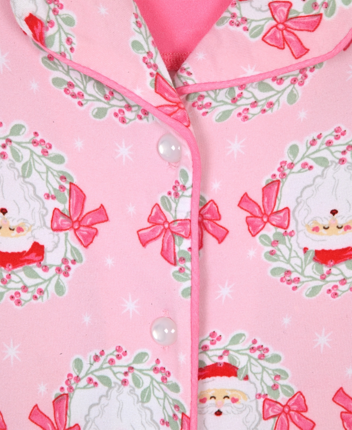 Max & Olivia Girls 6x-16 3-piece Coat, Pants And Scrunchie Pajama Set In Pink