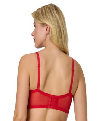 Women's Pure Comfort Lace & Mesh Longline Wireless Bralette DM1188