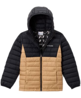 Columbia - Big Boys Powder Lite II Quilted Colorblocked Full-Zip Hooded Jacket