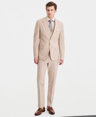 Men's Modern-Fit TH Flex Stretch Chambray Suit Separates Jacket