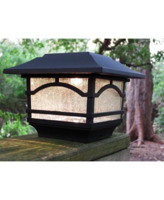 Solar Post and Fence Cap Deck Railing Lights, 2-Pack Mission Style
