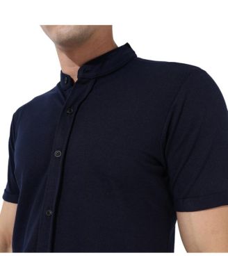 Men's Black Solid Casual Shirt