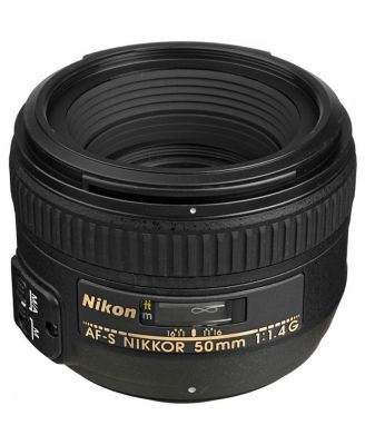 50mm f/1.4G AF-S NIKKOR Lens, Bundle with ProOptic 58mm Filters, Cleaning Kit, Lens Cap Tether, Pro Software Kit