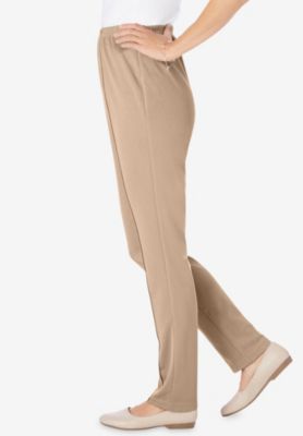 Women's Within Knit Hassle-Free Pull-On Elastic-Waist Pants