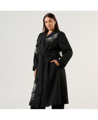 Women's Monet Embroidered Trench