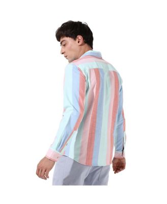 Men's Multicolour Roman Striped Shirt