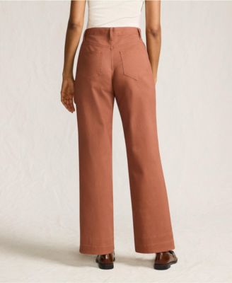 Women's High Rise 5 Pocket Wide Leg Chino Pants
