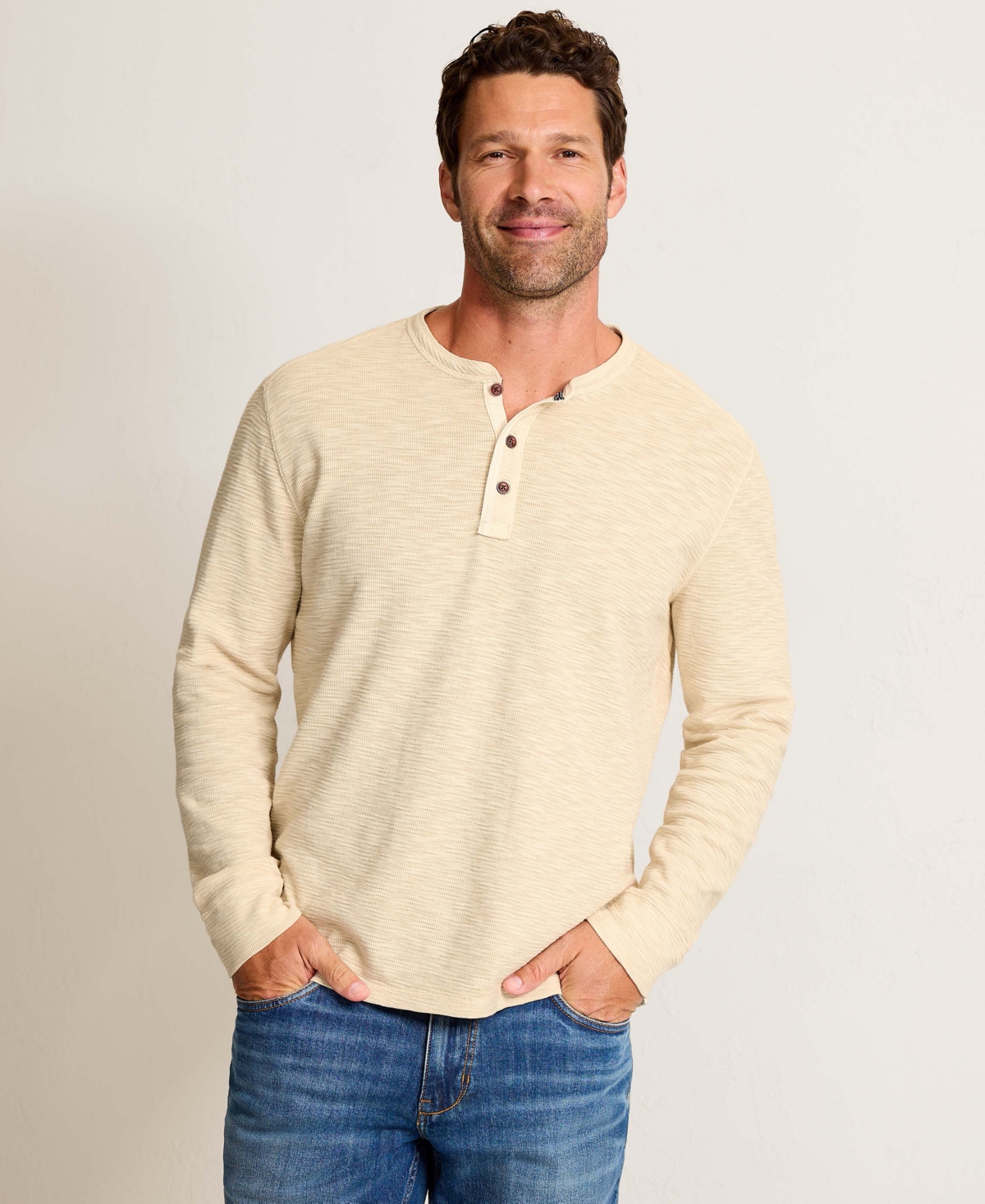 Tommy Bahama Men's Port Oasis Henley Long-Sleeve Shirt