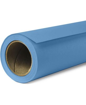 Widetone Seamless Background Paper, 86" wide x 36' Gulf Blue, #30