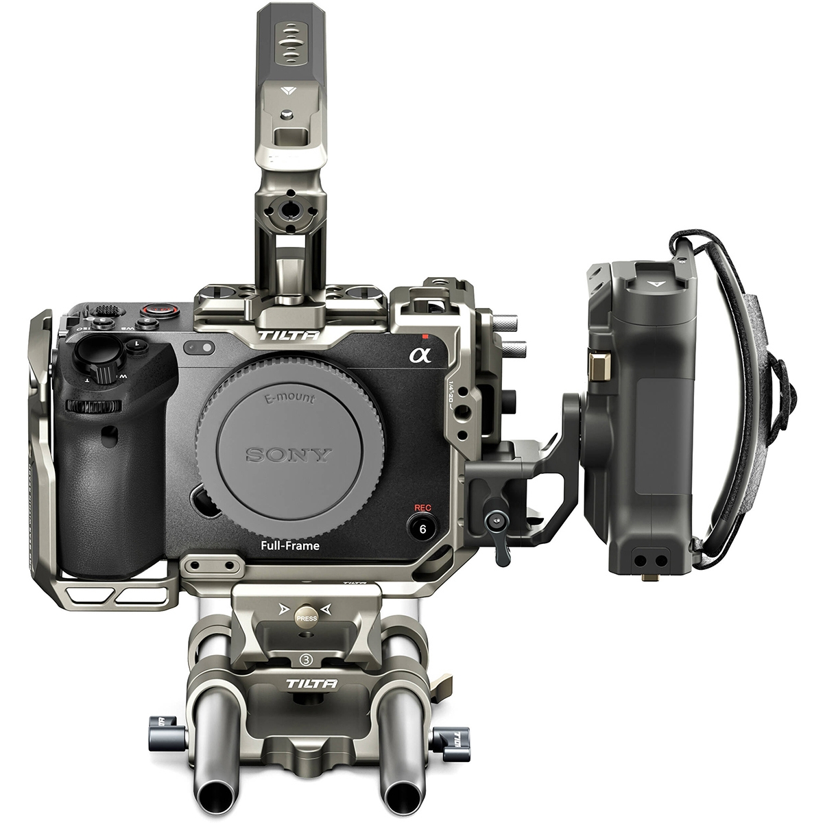 Tilta Full Camera Cage Pro Kit for Sony FX3 & FX30 V2, Titanium Gray