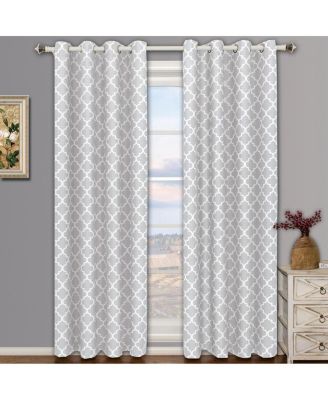 Meridian Room Darkening Thermal Insulated Curtain Pair Set of 2 Panels