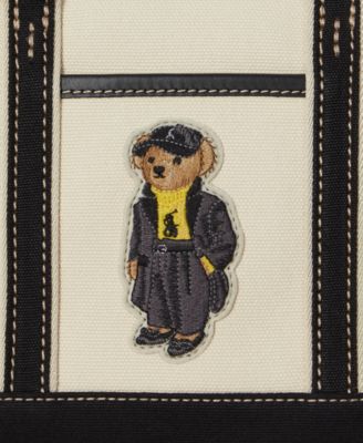 Holiday Bear Canvas Mini Shopper Tote