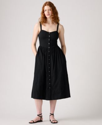 Levi's - Women's Cotton Adore Sweetheart-Neck Midi Dress