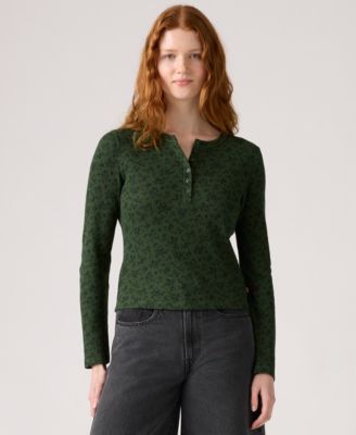 Women's Dana Henley Long Sleeve Top