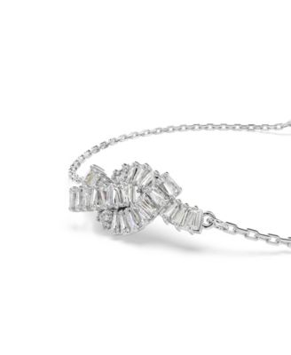 Swaroski Matrix  Rhodium Plated Bracelet