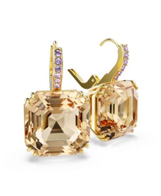 Millenia Gold-Tone Plated Drop Earrings