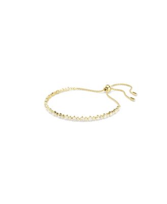 Swaroski Matrix Gold-Tone Plated Tennis Bracelet