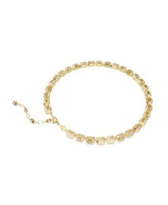 Millenia Gold-Tone Plated Tennis Necklace