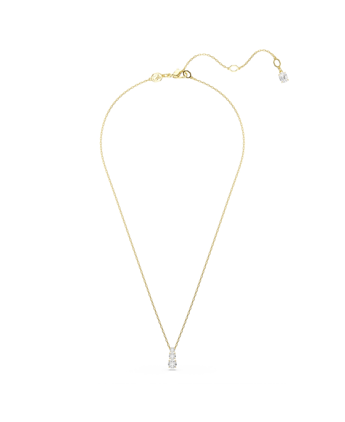 Swarovski Stilla Attract Gold-tone Plated Pendant Necklace In Gold