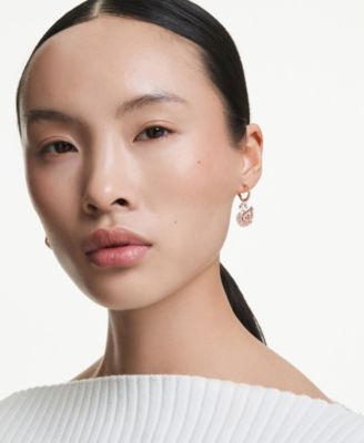 Swan Pink Drop Earrings