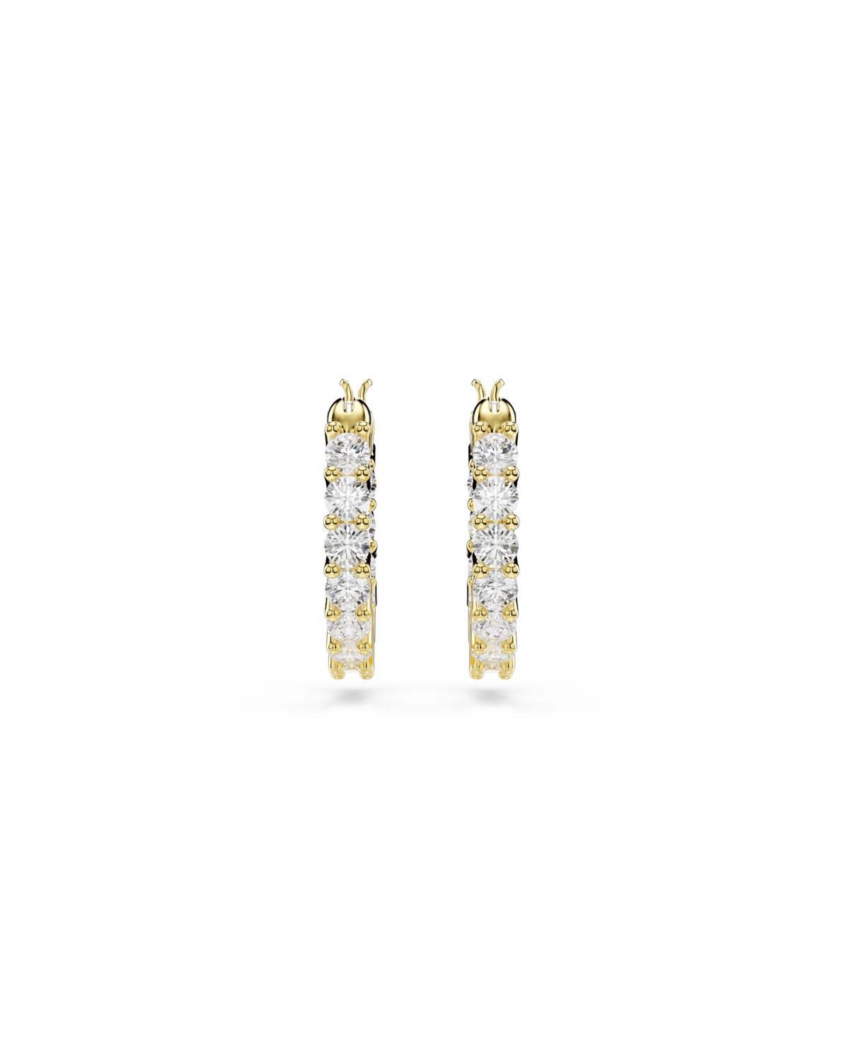 Swarovski Matrix Vittore Gold-tone Plated Hoop Earrings In Gold