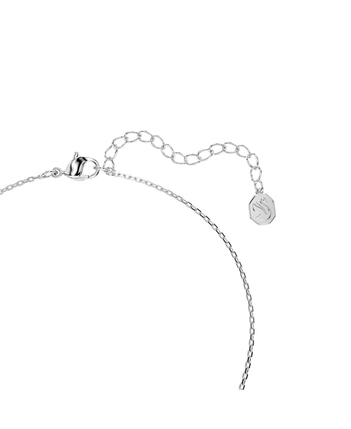 Swarovski Bella Gold-tone Plated V Pendant Necklace In Blue