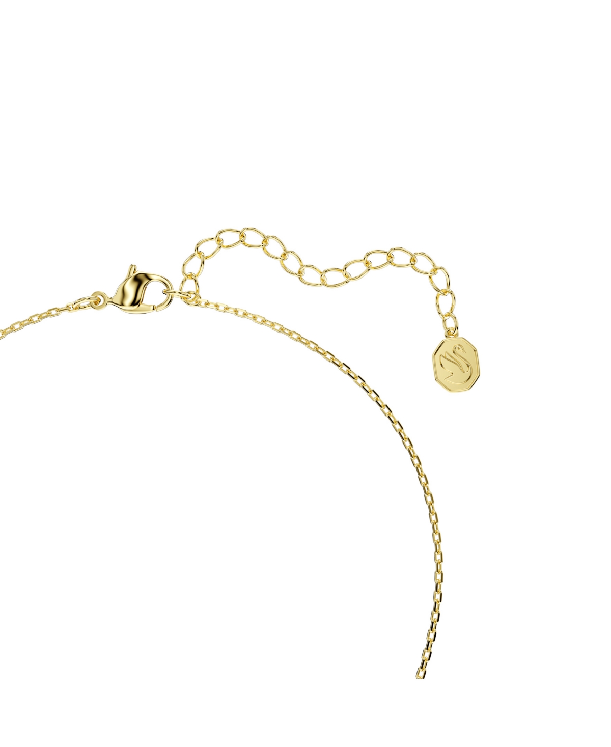 Swarovski Bella Gold-tone Plated V Pendant Necklace In Gold