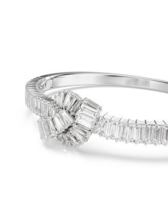 Swaroski Matrix Rhodium Plated Bangle