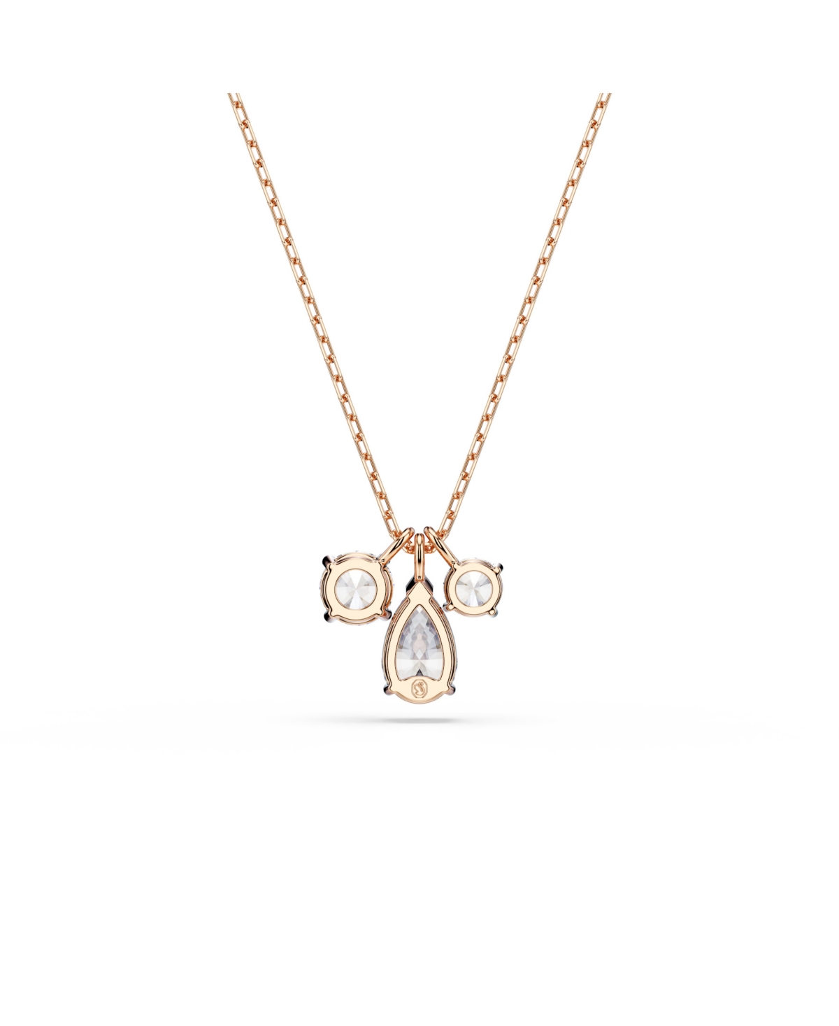Swarovski Mesmera Rose Gold-tone Plated Pendant Necklace In Gold