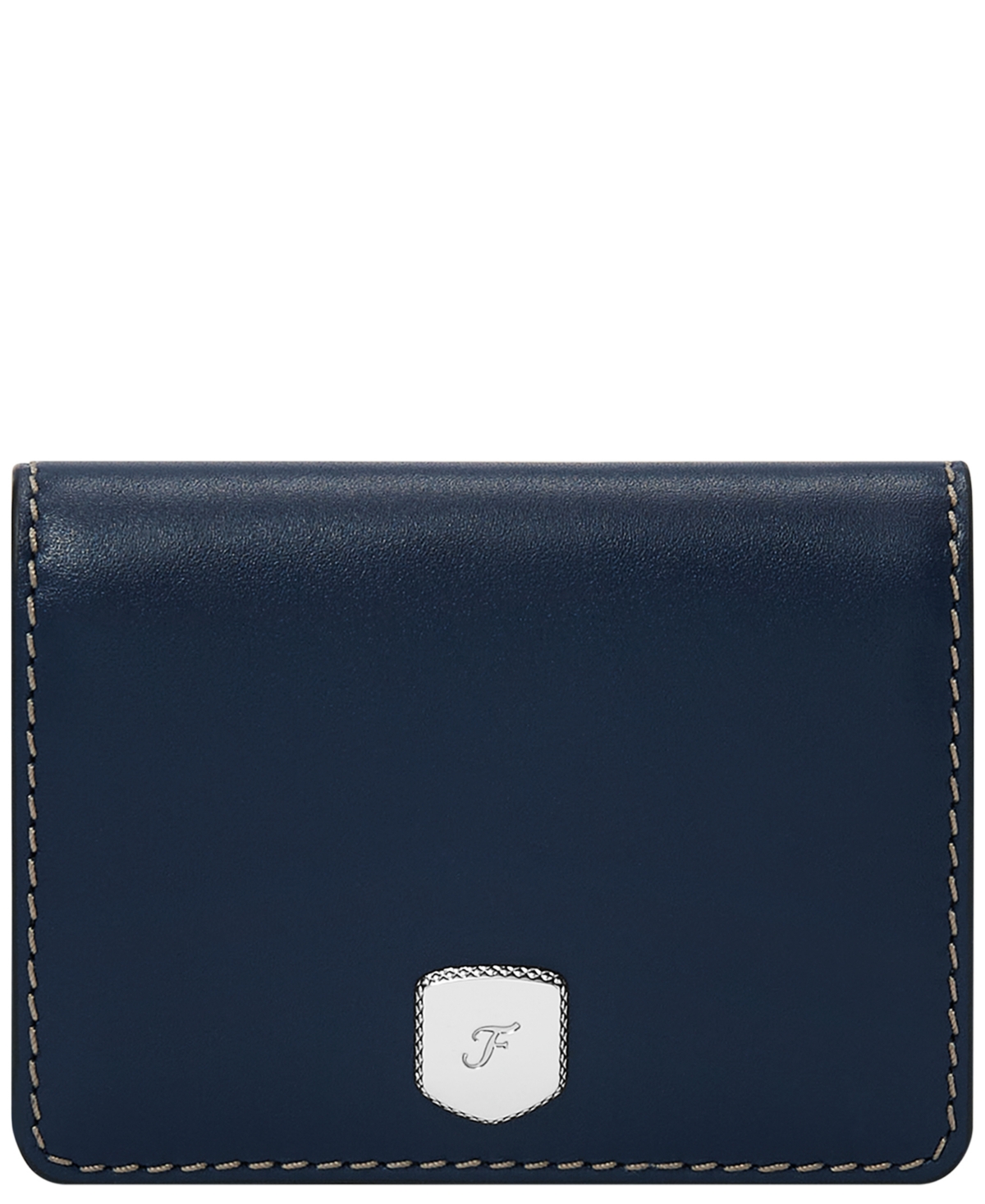 Fossil Lennox Flap Wallet In Blue