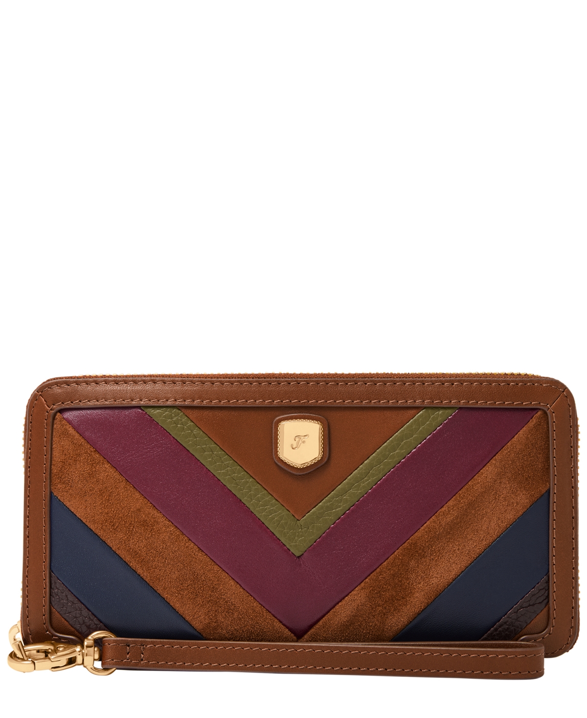 Fossil Lennox Zip Continental Wallet In Multi