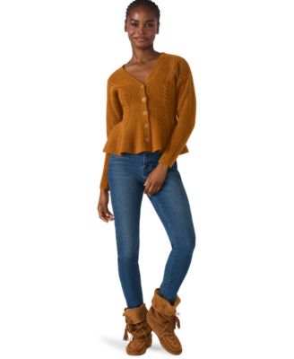 Women's Courtney V-Neck Peplum Sweater