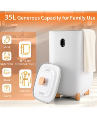 35L Large Home Towel Warmer Dryer Bucket with Aromatherapy, Auto Shut-off Function