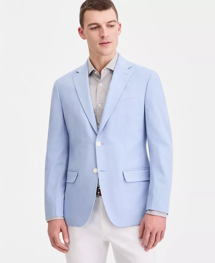 Men's Modern-Fit Linen Blend Blazer - thumbnail 9