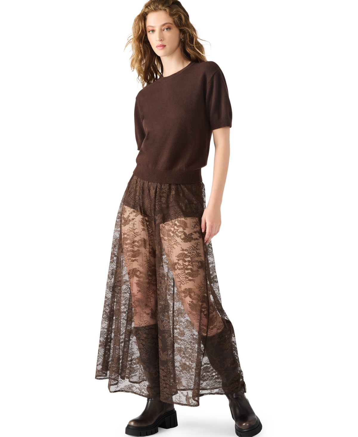 Steve Madden Women's Gisela Pull-on Maxi Skirt In Brown