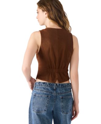 Women's Sleeveless V-Neck Barrett Top