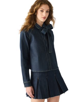 Women's Long Sleeve Bow Tie Shirt