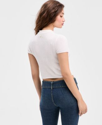 Women's Mona Chenille Polo Sweater