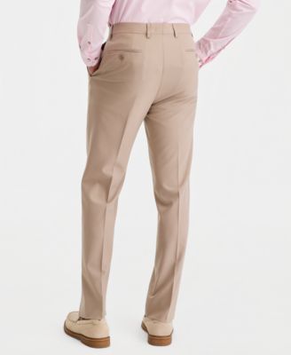 Men's Slim-Fit Solid Dress Pants