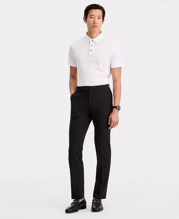 Men's Slim-Fit Solid Dress Pants